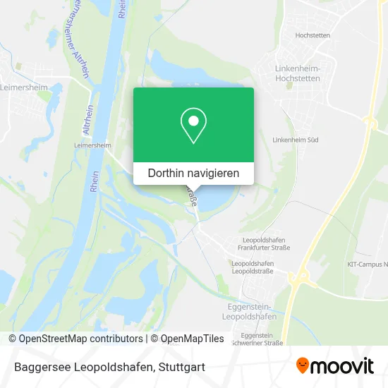 Baggersee Leopoldshafen Karte