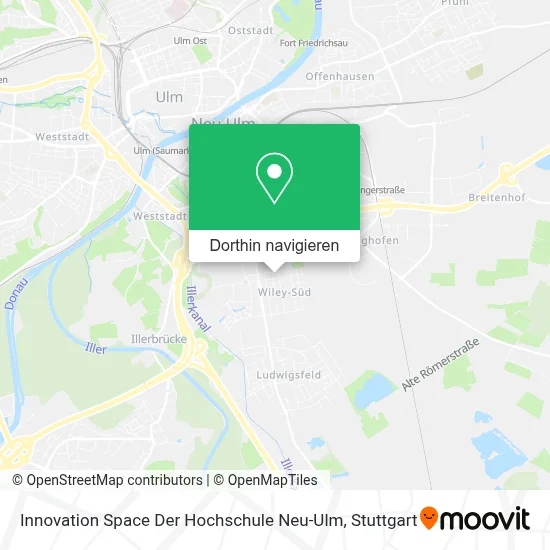 Innovation Space Der Hochschule Neu-Ulm Karte