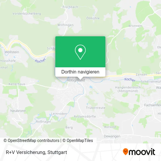 R+V Versicherung Karte