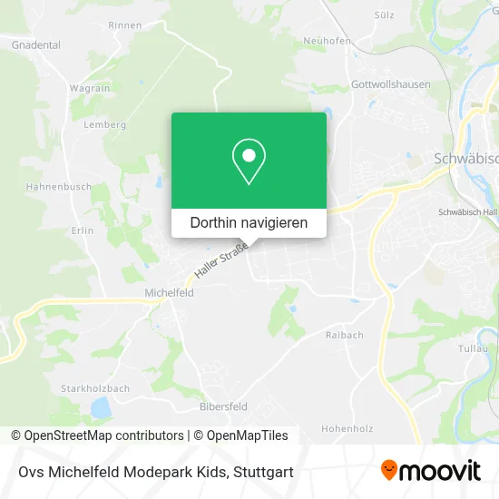 Ovs Michelfeld Modepark Kids Karte