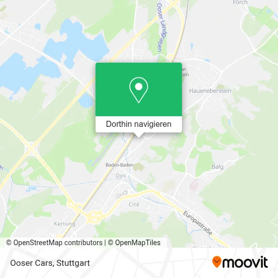 Ooser Cars Karte