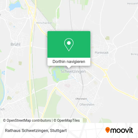 Rathaus Schwetzingen Karte