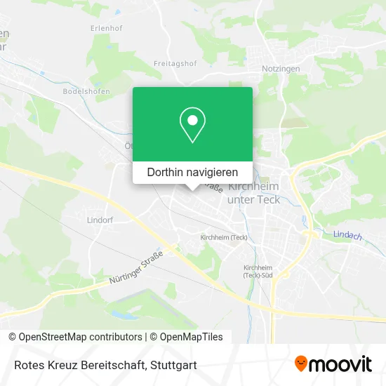 Rotes Kreuz Bereitschaft Karte