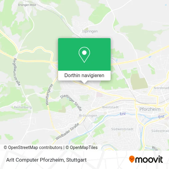 Arlt Computer Pforzheim Karte