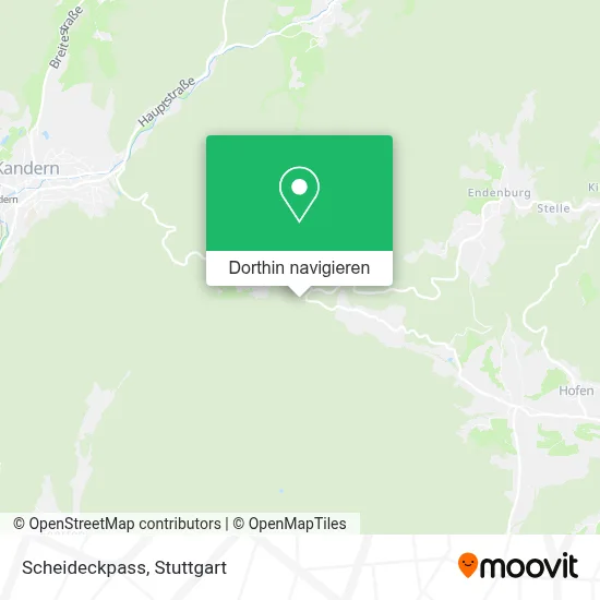 Scheideckpass Karte