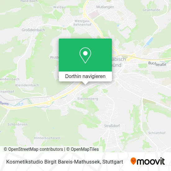 Kosmetikstudio Birgit Bareis-Mathussek Karte