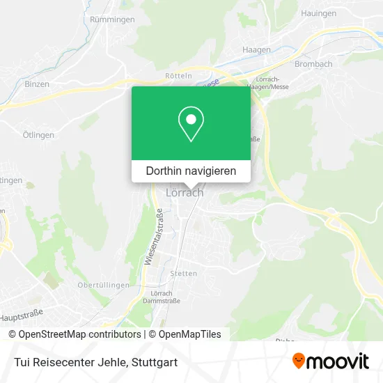 Tui Reisecenter Jehle Karte