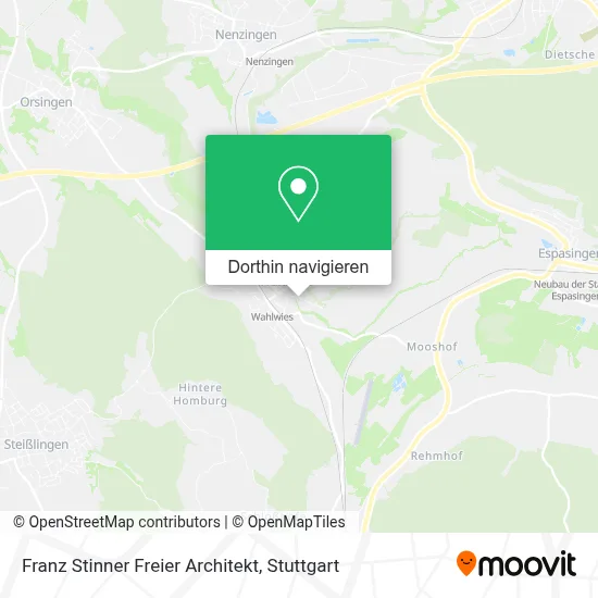 Franz Stinner Freier Architekt Karte