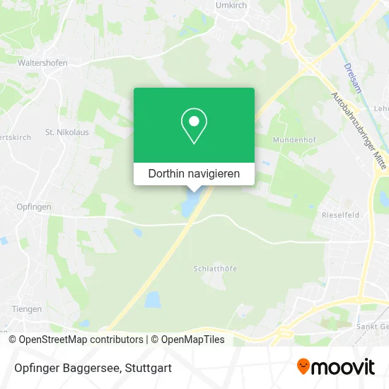 Opfinger Baggersee Karte
