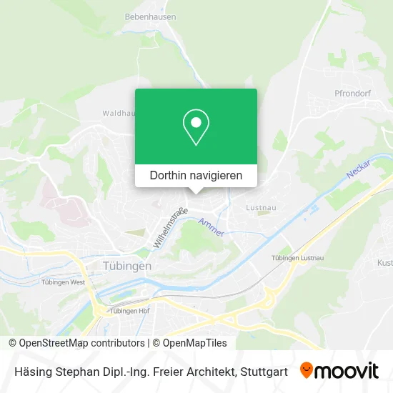 Häsing Stephan Dipl.-Ing. Freier Architekt Karte