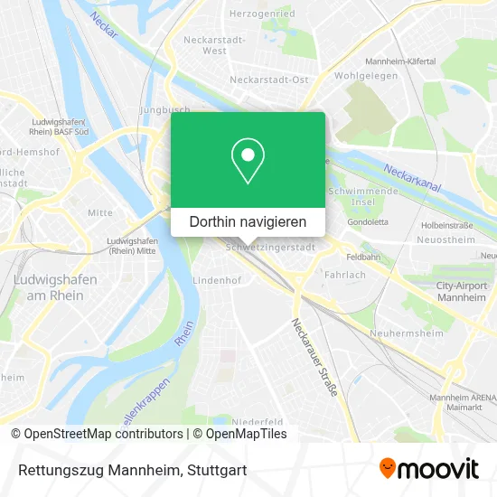 Rettungszug Mannheim Karte