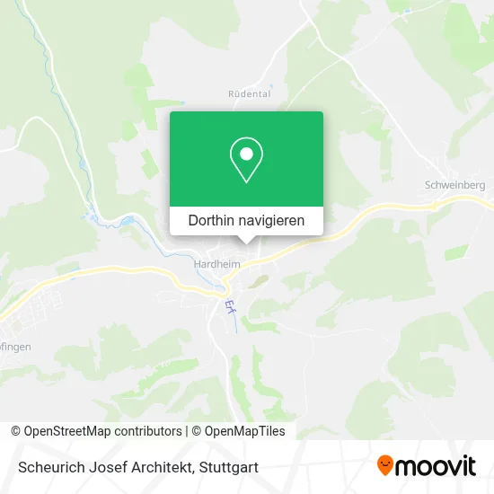 Scheurich Josef Architekt Karte