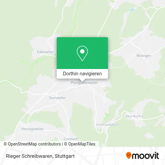 Rieger Schreibwaren Karte