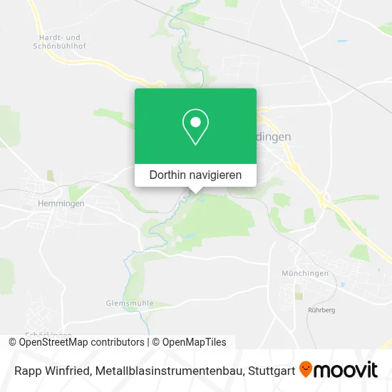 Rapp Winfried, Metallblasinstrumentenbau Karte