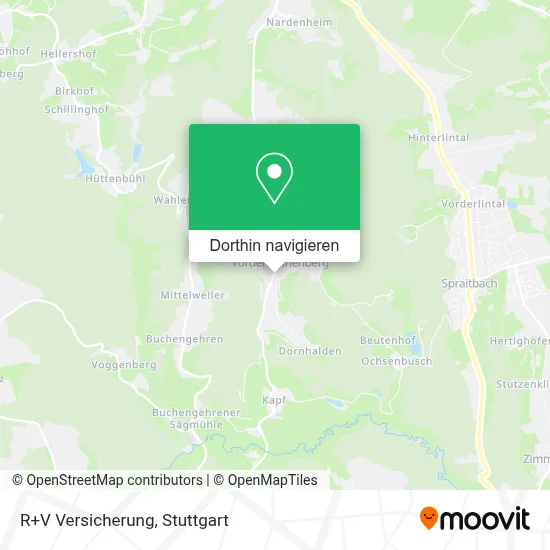 R+V Versicherung Karte