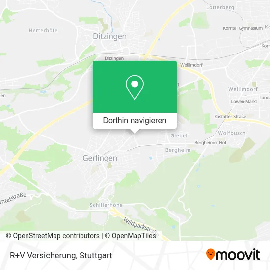 R+V Versicherung Karte
