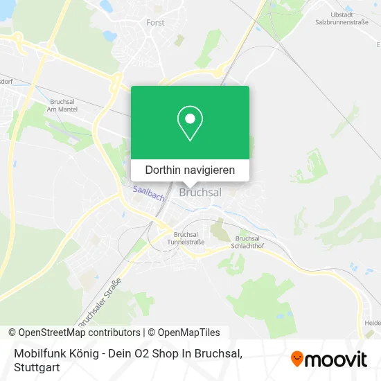 Mobilfunk König - Dein O2 Shop In Bruchsal Karte