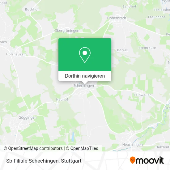Sb-Filiale Schechingen Karte