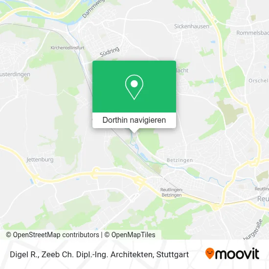 Digel R., Zeeb Ch. Dipl.-Ing. Architekten Karte