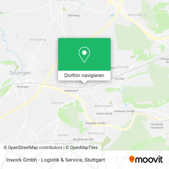 Inwork Gmbh - Logistik & Service Karte