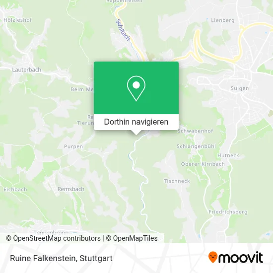 Ruine Falkenstein Karte