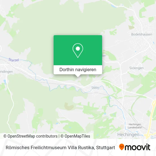 Römisches Freilichtmuseum Villa Rustika Karte