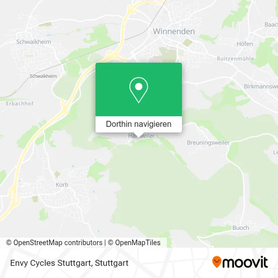 Envy Cycles Stuttgart Karte