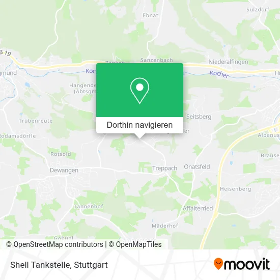 Shell Tankstelle Karte