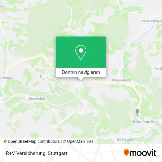 R+V Versicherung Karte