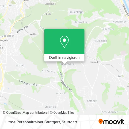 Hitme Personaltrainer Stuttgart Karte