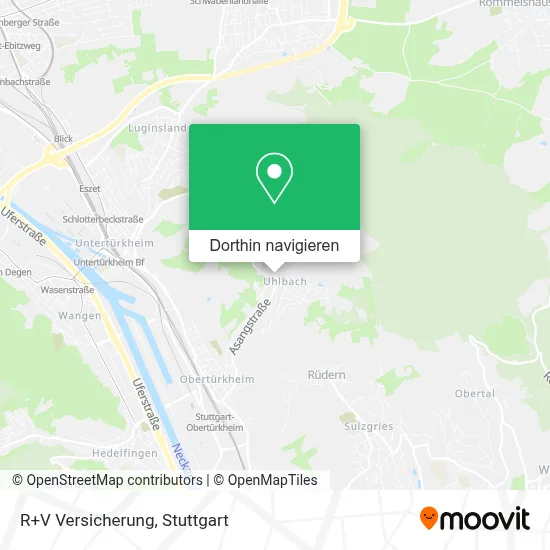 R+V Versicherung Karte