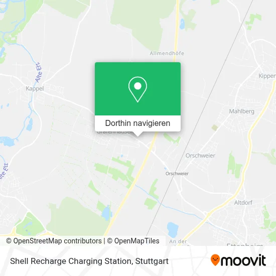 Shell Recharge Charging Station Karte