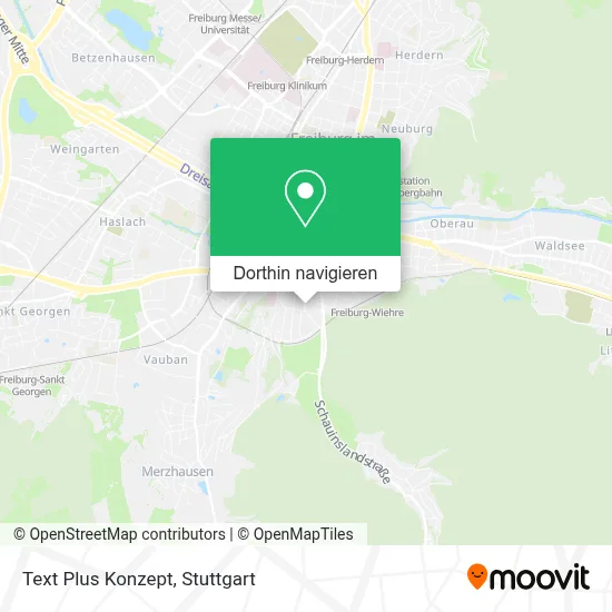 Text Plus Konzept Karte