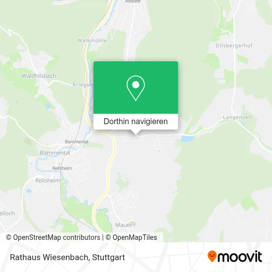Rathaus Wiesenbach Karte