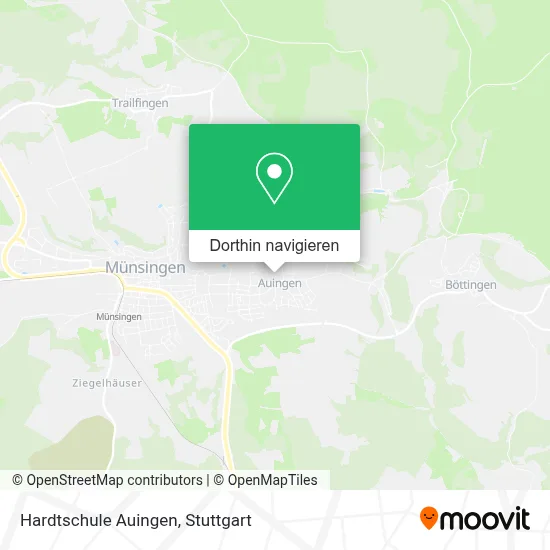 Hardtschule Auingen Karte