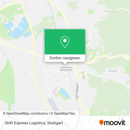 Shift Express Logistics Karte