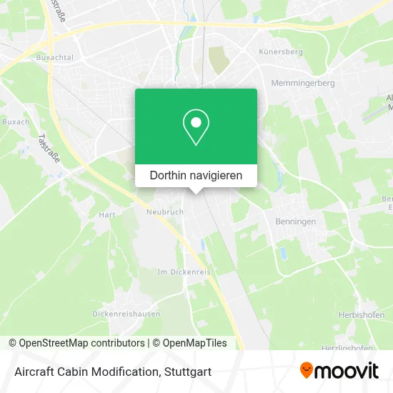 Aircraft Cabin Modification Karte