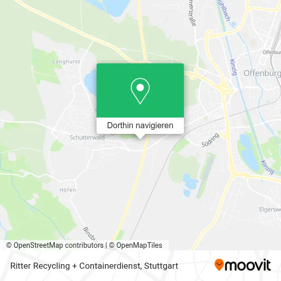 Ritter Recycling + Containerdienst Karte