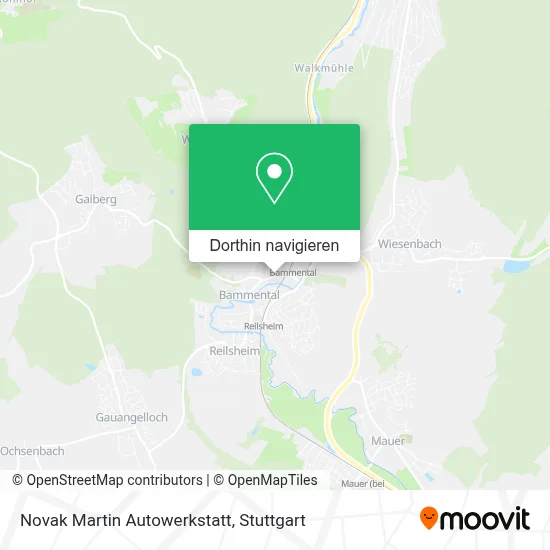 Novak Martin Autowerkstatt Karte