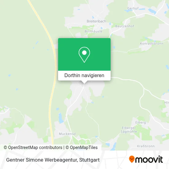 Gentner Simone Werbeagentur Karte