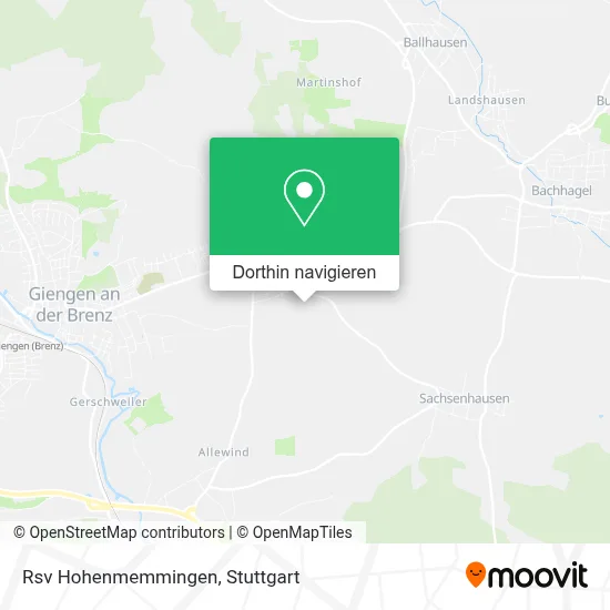 Rsv Hohenmemmingen Karte