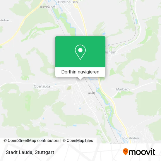 Stadt Lauda Karte
