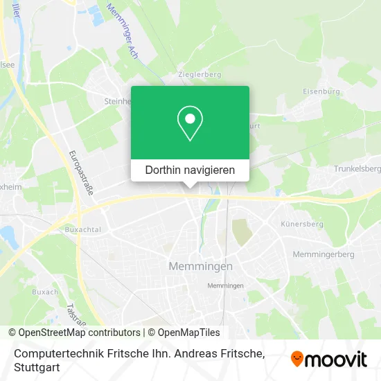Computertechnik Fritsche Ihn. Andreas Fritsche Karte