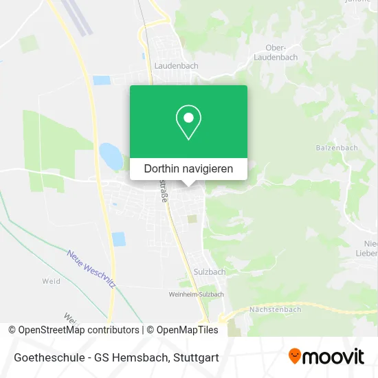 Goetheschule - GS Hemsbach Karte
