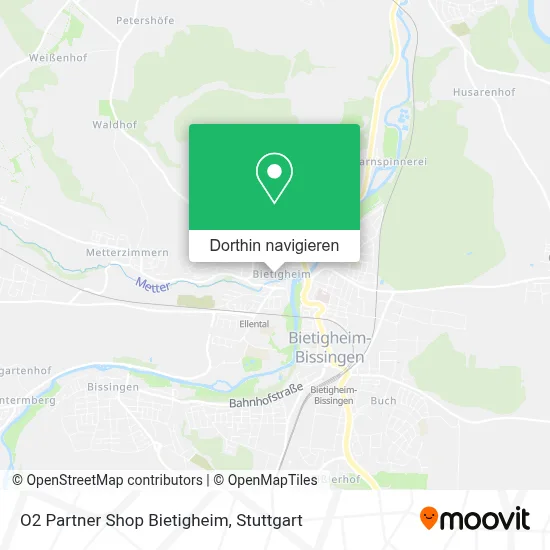 O2 Partner Shop Bietigheim Karte