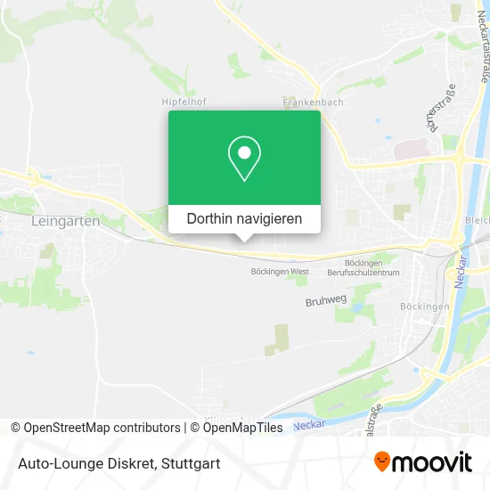 Auto-Lounge Diskret Karte