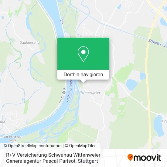 R+V Versicherung Schwanau Wittenweier - Generalagentur Pascal Parisot Karte