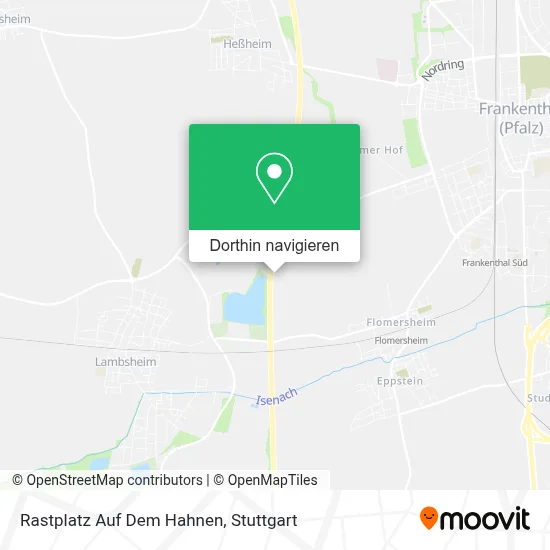 Rastplatz Auf Dem Hahnen Karte