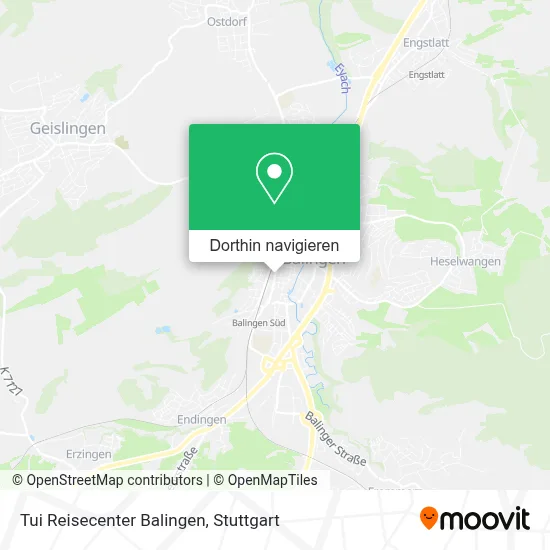 Tui Reisecenter Balingen Karte