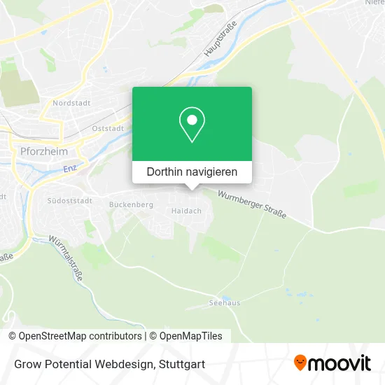 Grow Potential Webdesign Karte